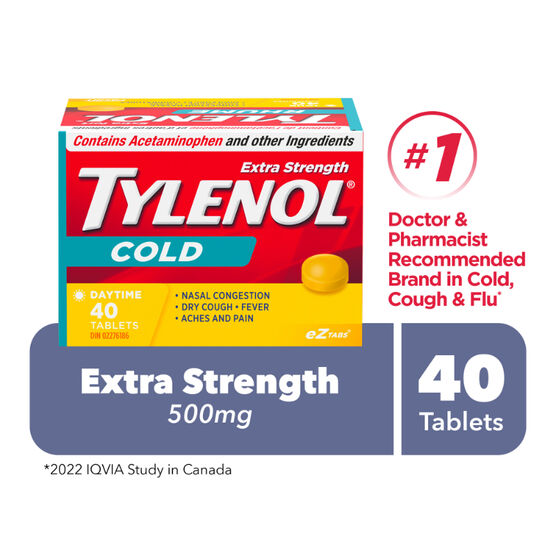 Tylenol Cold Daytime Extra Strength 40 cool burst